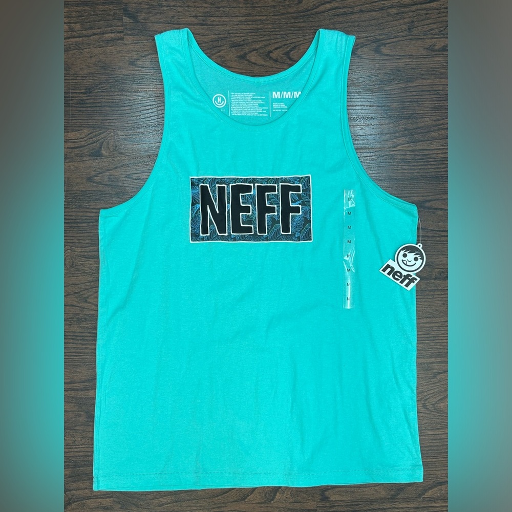 NEW! NEFF Men’s TEAL TANK TOP T-SHIRT - SIZE Medium